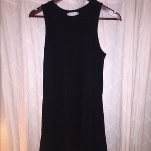 Black t shirt razor back dress